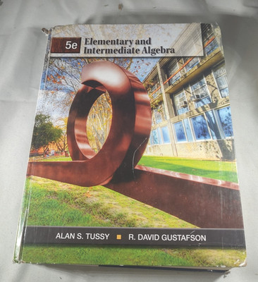 5 e Elementary and Intermediate Algebra: Textbook Hardcover