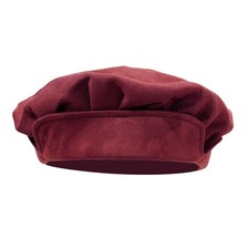 Medieval Beret Cap Men Women Faux Suede Hat Renaissance Festival Costume