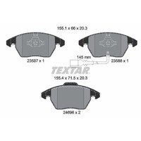 Textar 2469602 Bremsbelagsatz Scheibenbremse Vorderachse FüR Seat Skoda Vw Audi