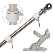 Flag Pole Kit for House - 6FT Stainless Steel Residential or Commercial Outdo...