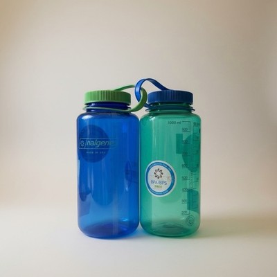 Nalgene Wide Mouth Water Bottle Lot 32oz BPA Free Blue Green USA Made