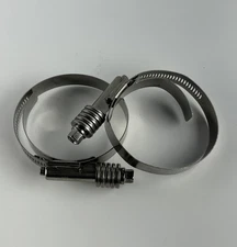 2x John Deere AH170895 OEM Stainless Steel Hose Clamp Band Clamp