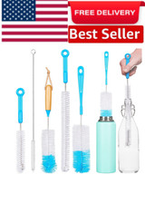 5 Pack Bottle Brush Cleaning Set  Long Handle Bottle Cleaner for Washing Narrow