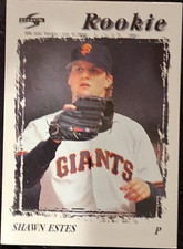Pinnacle 1996 Score Shawn Estes Rookie #496 San Francisco Giants Baseball Card. rookie card picture