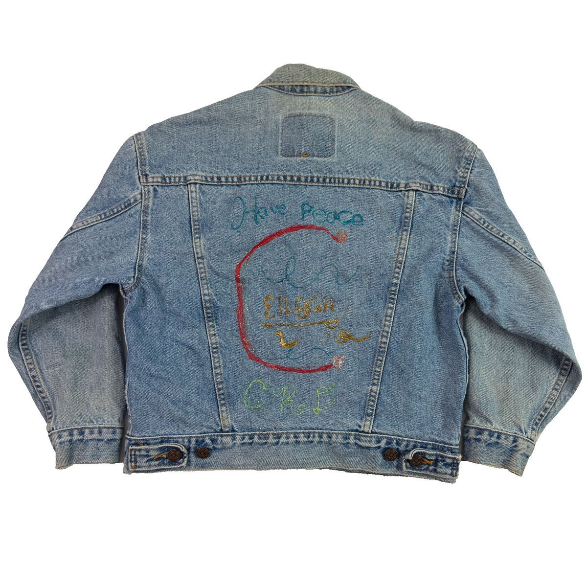 Vintage Levis Orange Tab Denim Jacket Custom Cropped USA