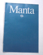 Prospekt Opel Manta Berlinetta CC, GT/E, GT/J + 2 Broschüren