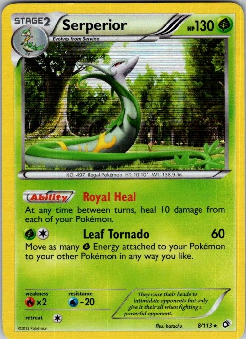Pokemon | Legendary Treasures | Serperior | 8/113 | Holo | LP