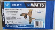 Watts 3/4 Pressure Vacuum Breaker 800M4-QT-FZ Anti-Siphon Backflow Preventer