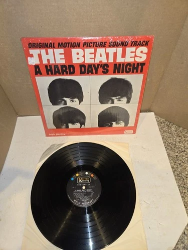 Vintage Vinyl Records,1964 Mono UAL Beatles A Hard Days Night In Shrink Wrap,45s