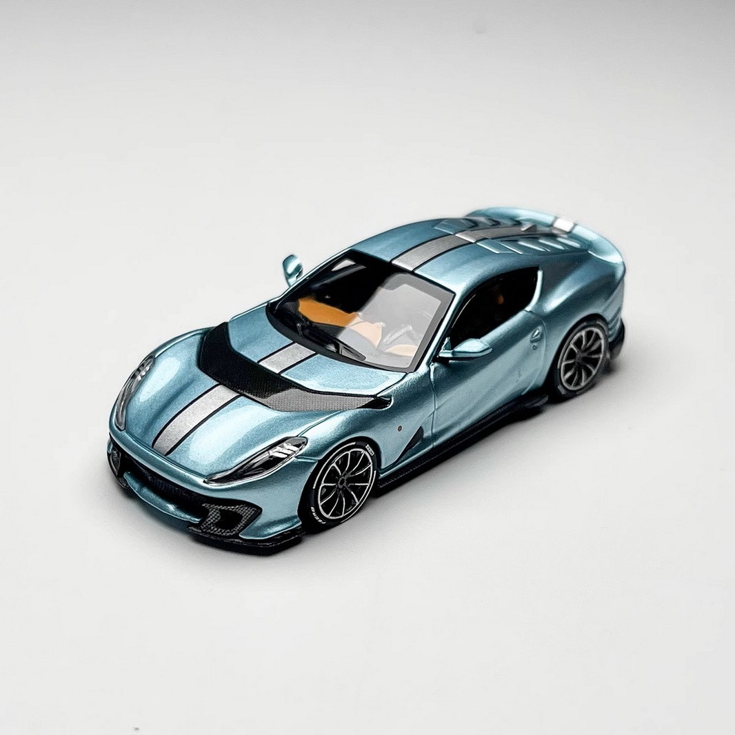 TOC 1/64 Scale Ferrari 812 Competizione Blue2 Diecast Car Model