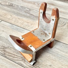 Vintage Wooden Fishing Pole Rod Holder Handmade Boat Mount Nautical Decor