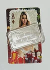 Sexy! Fire Hot Aces Lorraine Ace of Diamonds 1 Oz .999 Silver Bar W/ COA