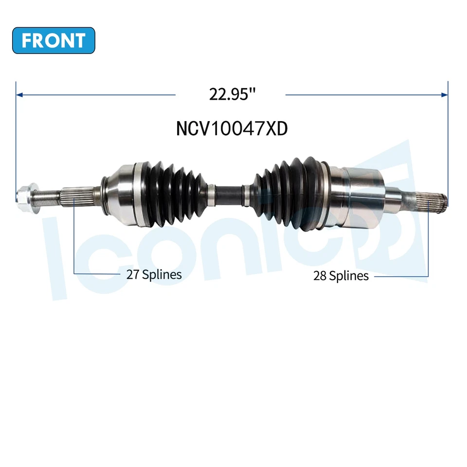 Extreme Weather Front CV Axle Assembly for 2004-2012 Chevy Colorado GMC Canyon Foto 2 de 4