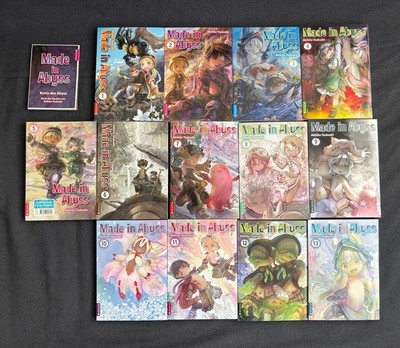 Manga Made in Abyss Band 1-13 Mit Fanbook und Karte des Abyss
