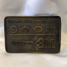 Vintage 3M Tape Allied Products Structural Products Dept Belt Buckle 1970s