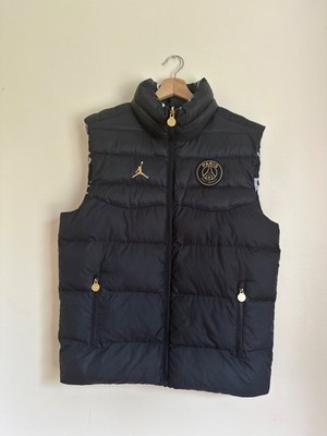 JORDAN X PSG REVERSIBLE ÄRMELLOSE DAUNENJACKE - GRÖSSE S - NEU UNGETRAGEN