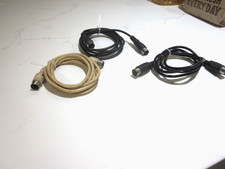 Qty 3 4ft 6ft DIN-5 Male to Male MIDI or AT Keyboard Cable's