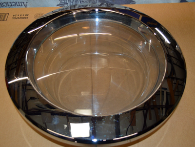 #ad LG Front Load Washer Machine WM2233HW Door Assembly Chrome Clear Plastic $139.99