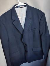Croft  Barrow 42S mens navy blue blazer tailored jacket suit tuxedo new