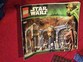 in box Lego Star Wars 75005 Rancor Pit Manual minifigures As Pictured