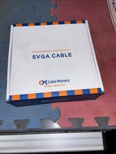 Cable Matters SVGA Monitor Cable W/ 3.5mm Stereo Audio  35’ New In Box