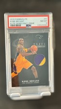 2010 Panini Elite Kobe Bryant Prime Materials 2-Color Game-Used Patch 17/25 PSA 