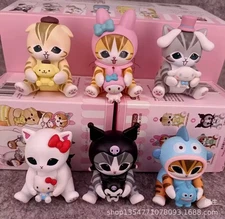 Sanrio X Mofusand Shark Cat Hello Kitty & Friends Cosplay y2k Kawaii Blind Box