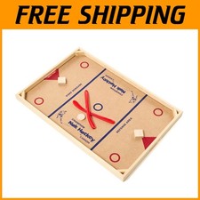 Wooden Table Hockey Set - Classic Game for All Ages