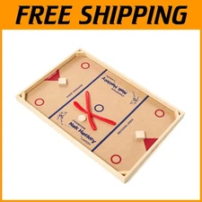 Wooden Table Hockey Set - Classic Game for All Ages