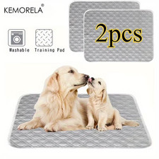 2PCS Washable Reusable Cat and Dog Urine Pads, Training Pads for Large, Small Pe