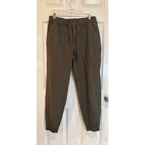 7 Diamonds Infinity Jogger Mens Size L Drawstring Olive Green Casual Pants