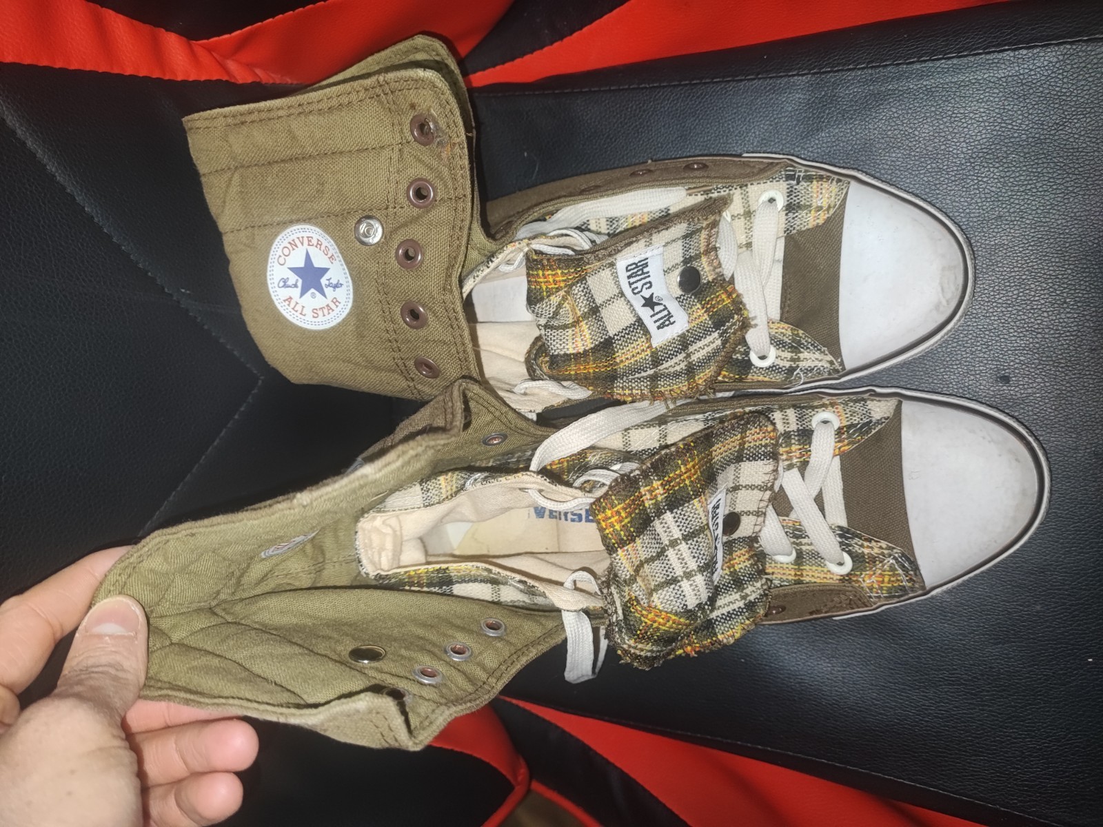 Scarpe Converse All Star Fold Down Alte - Olive