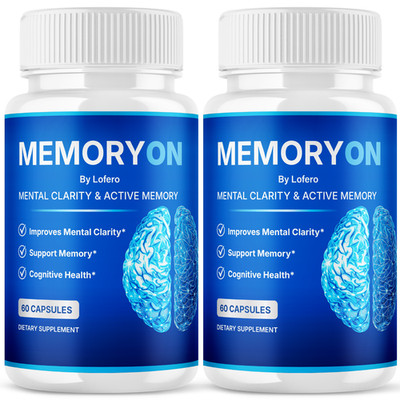 (2 Packs) Memory On Capsules MemoryOn Brain Support Focus Mental Clarity (120ct)