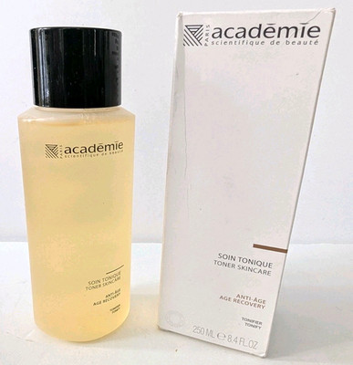 Academie Toner Skincare Anti Age Recovery 250ml 8.4 Oz Alcohol Free NIB Softens