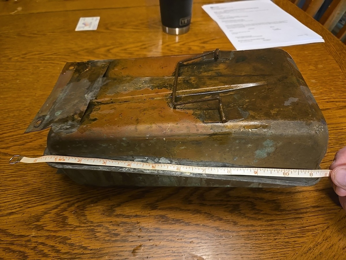 Antique Vintage Fuel Tank Copper Automotive Marine Farm Equipment
