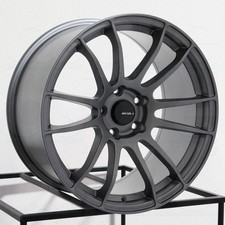 18x9.5 Avid1 Av20 5x114.3 38 Gun Metal Wheels Rims Set4 73.1