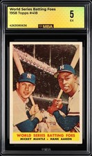 1958 Topps: #418 World Series Batting Foes MBA 5 EX