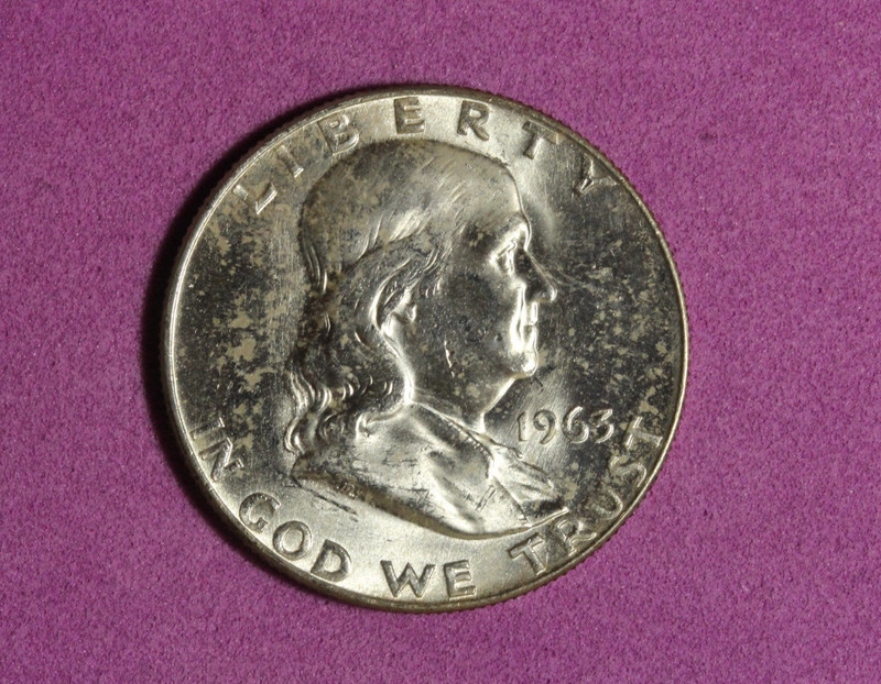 Estate Find 1963-D  Franklin Half Dollar #P35316