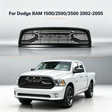 Rebel Style Front Grille Wled Lights For 2002-2005 Dodge Ram 150025003500 Rebel Style Front Grille Wled Lights For 2002-2005 Dodge Ram 150025003500