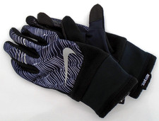 Nike Therma-FIT Gloves Women's Medium Running Black/Silver