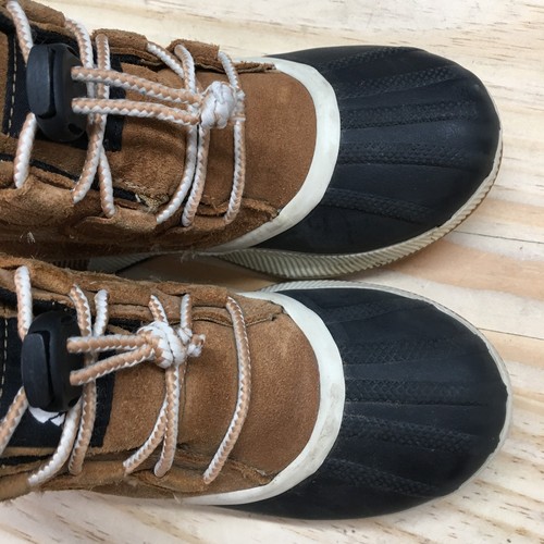 Sorel Boots Youth 3 Out 'N About Classic Snow Brown Leather Lace Up NY4564-224 - Picture 9 of 18