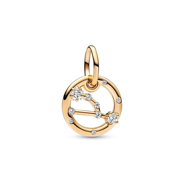 Pandora Charm 762707C01 Sternzeichen Stier Charm-AnhäNger 14K Vergoldung-image