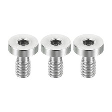 3Pcs 1/4"-20 Thread 16mm Length Camera Fixing Screw Hex Slot Tripod Screws