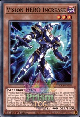 1st Ed Vision HERO Increase BLC1-DE082 Yugioh