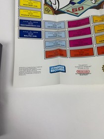 Monopoly NES Complete CIB GREAT Condition w/ RARE Poster Mint! 🔥 🔥