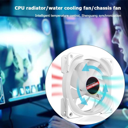12cm Cooling Fan 4Pin PWM 5V 3Pin ARGB PC Case CPU Computer Cooler - Afbeelding 5 van 10