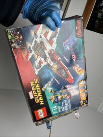Lego Marvel Super Heroes 76049 Avenjet Space Mission BOX ONLY! See Pics For Cond