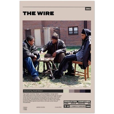 The Wire 2002 HBO Series Chess Scene Poster