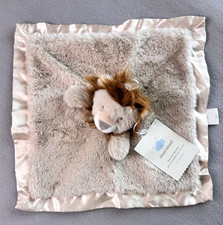 Target Cloud Island Tan/Brown Lion Furry Mane Plush Lovey Security Blanket Satin