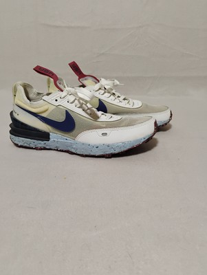 Nike Waffle One Crater Shoes Mens Size 7 White Blue USA Olympics DM2873-101 Mesh